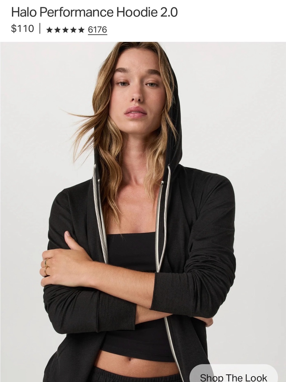 Vuori Black Pullover Hoodie with Subtle Logo